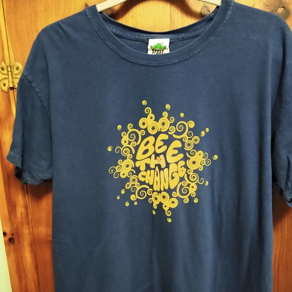 Peace Frog women's t-shirt, Be the Change, XL